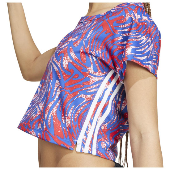 Adidas Γυναικεία κοντομάνικη μπλούζα Express Crop Tee